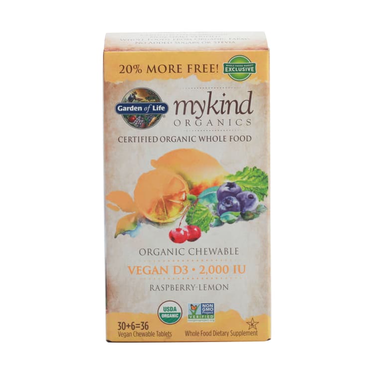 Garden Of Life Organic Mykind Vegan D3 Raspberry Lemon Tabs