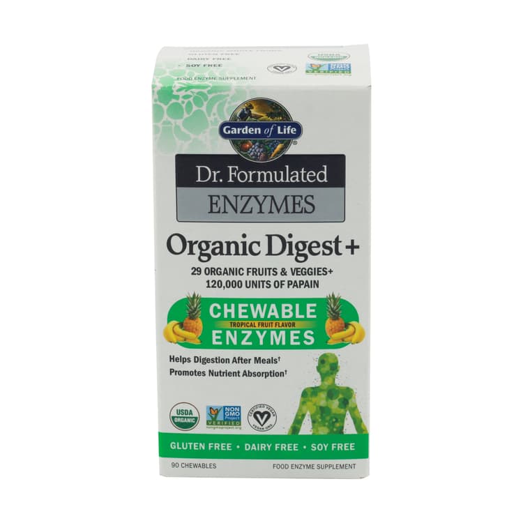 Garden Of Life Organic Trop Fruit Chewable Enzymes