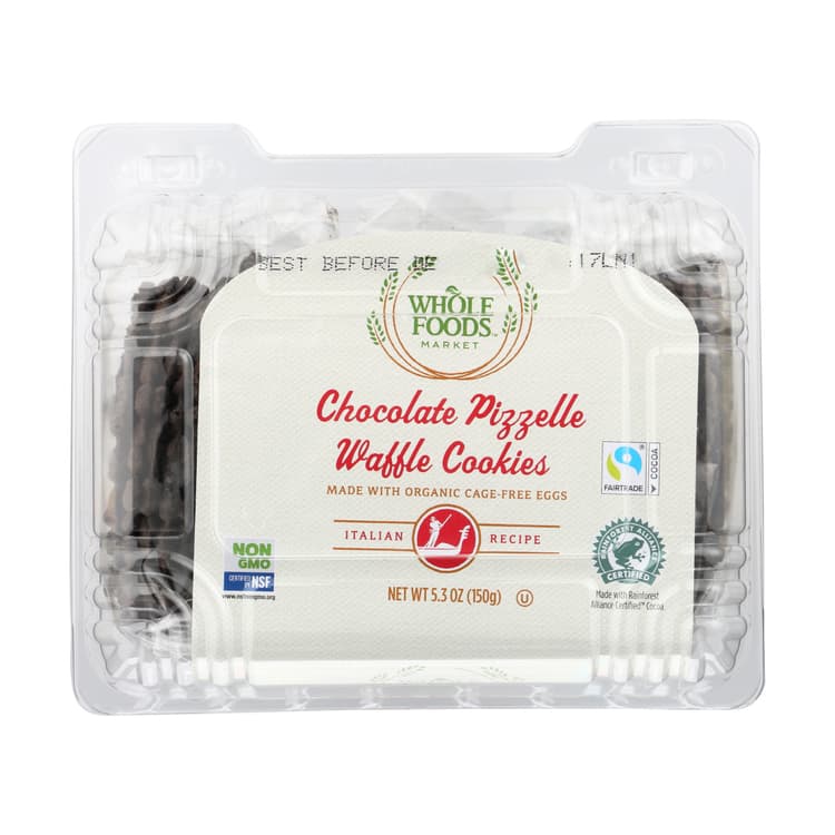 Chocolate Pizelle Waffle Cookies
