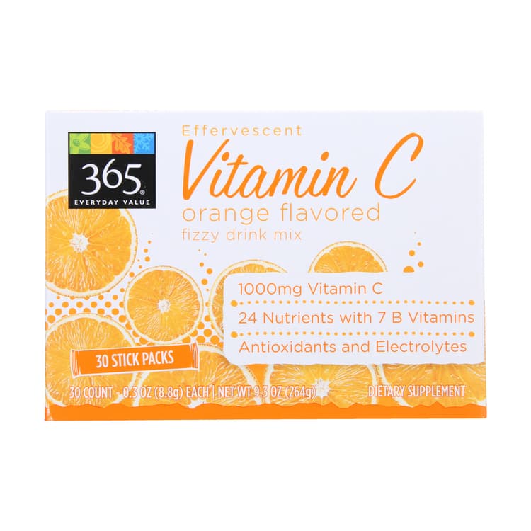 Orange Effervescent Vitamin C Drink Mix