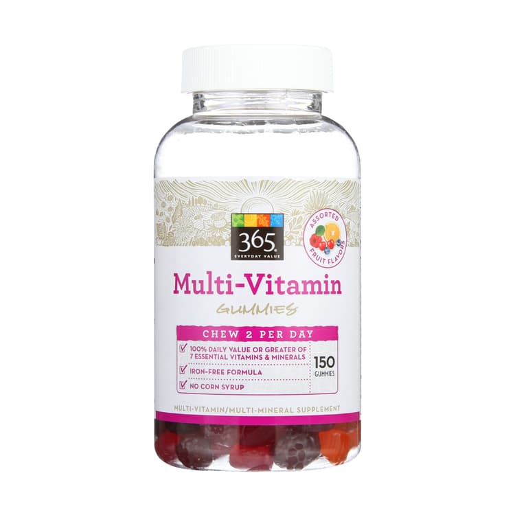 Fruit Multivitamin Gummies, 150 Gummies