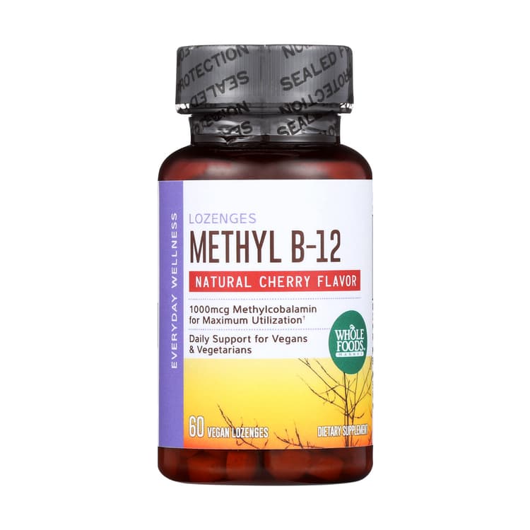 Whole Foods Market Methyl B-12 1000 Mcg Cherry Lozenge