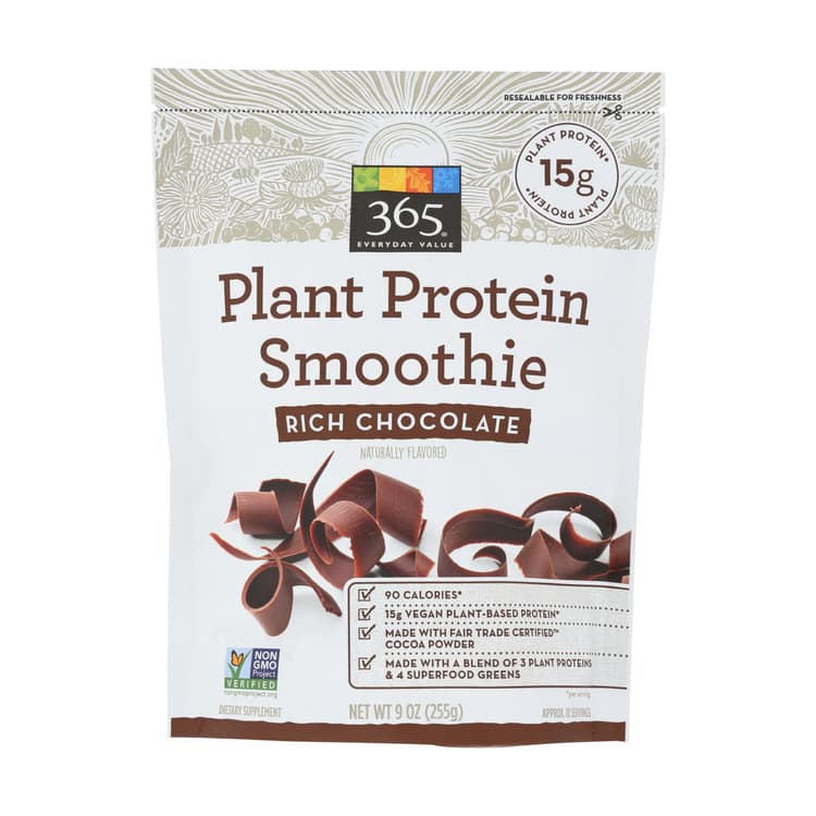 365 By Whole Foods Market Rich Chocolate Plant Protein Smoothie