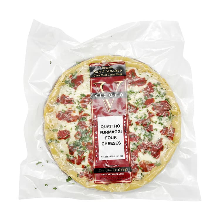 Quattro Formaggi Corn Meal Crust Pizza