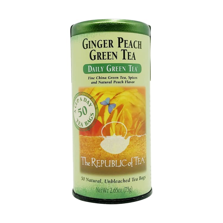 The Republic Of Tea Green Ginger Peach Tea