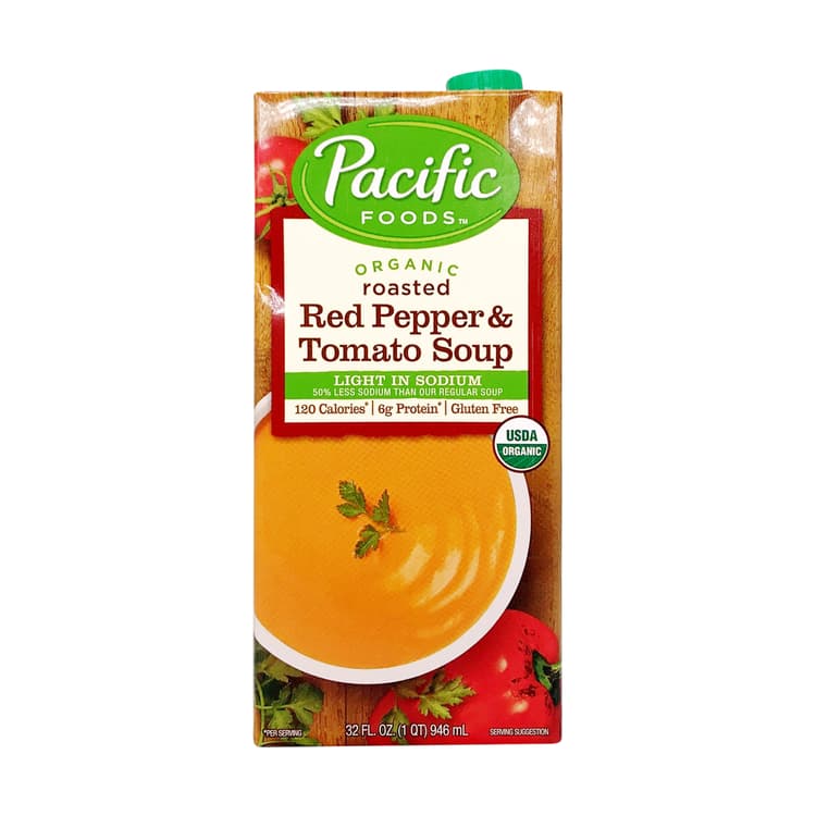 Organic Roasted Red Pepper & Tomato Soup - Light In Sodium
