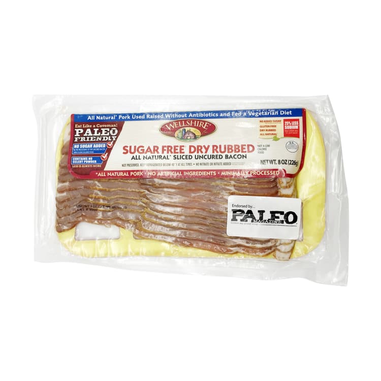 Sugar Free Dry Rubbed Paleo Bacon