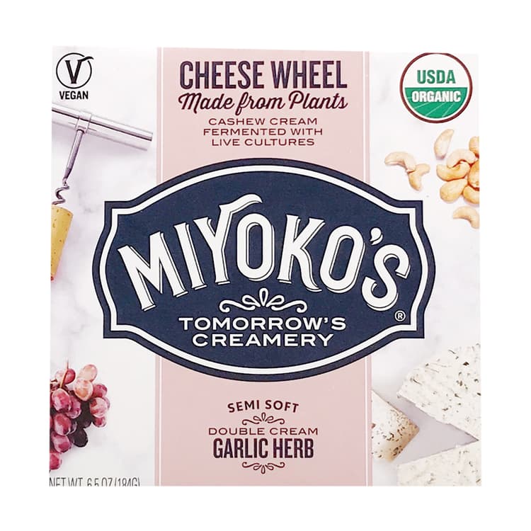 Organic Double Cream Garlic Herb Nut Cheese