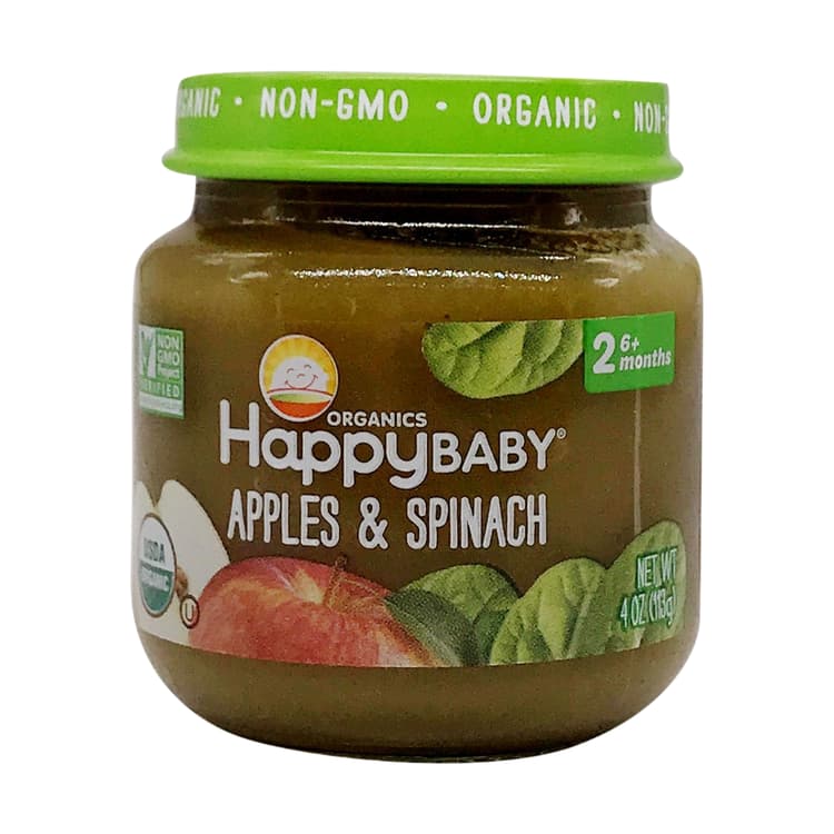 Organic Stage 2 Apples Spinach Baby Food
