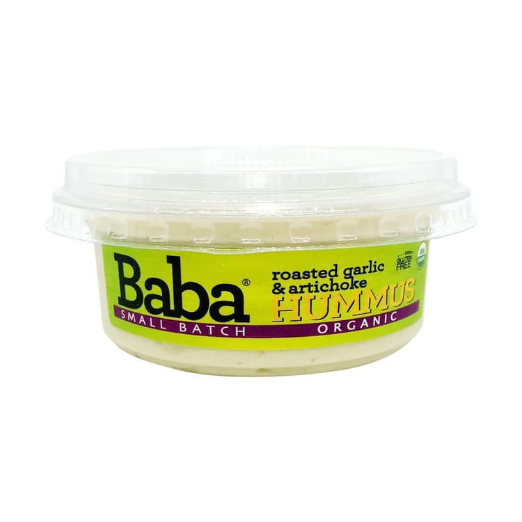 Baba Foods Organic Roasted Garlic And Artichoke Hummus