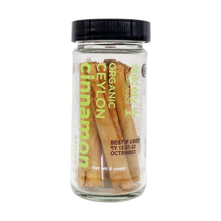 Spicely Organic Jar Cinnamon Sticks True