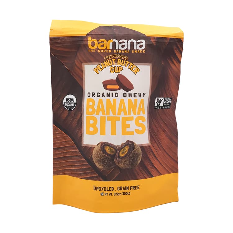 Organic Dark Chocolate Peanut Butter Banana Bites