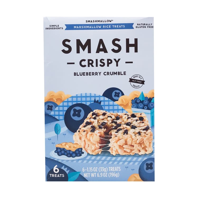 Blueberry Crumble Crispy Treat