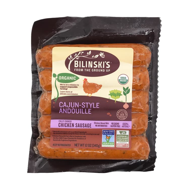 Cajun-Style Andouille Chicken Sausage