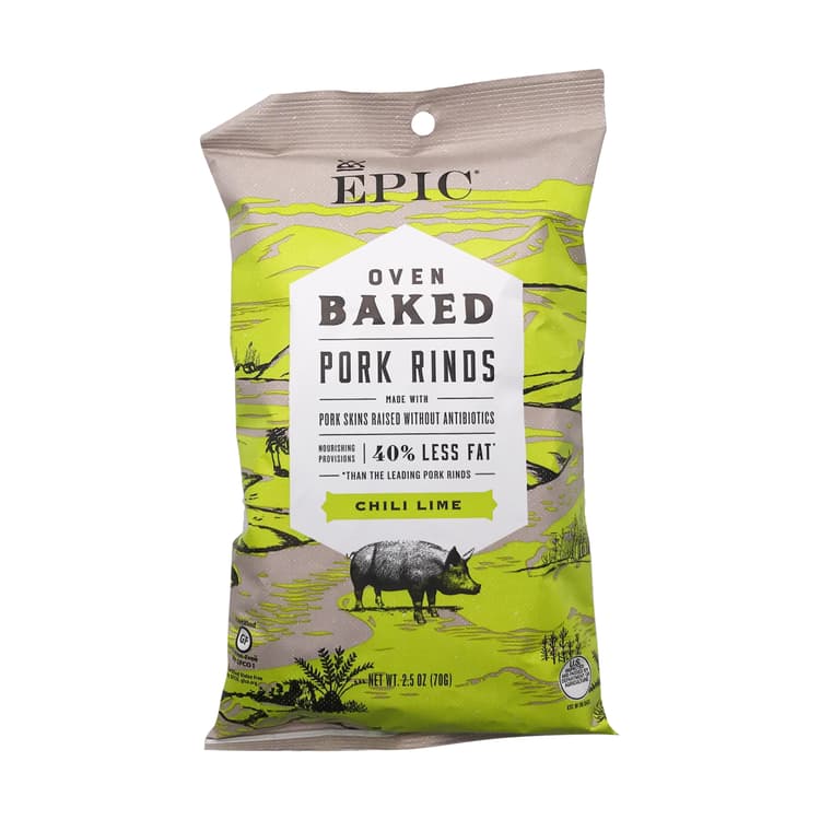 Oven Baked Chile Lime Pork Rinds
