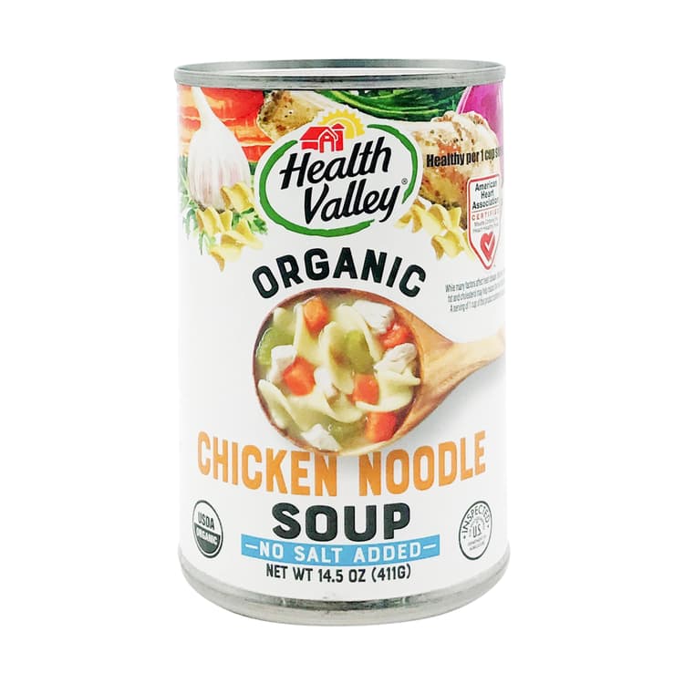 Organic Chicken Noodle Soup (No Salt Added)