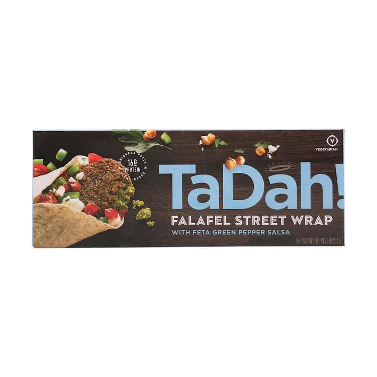 Tadah! Feta Salsa Falafel Wrap