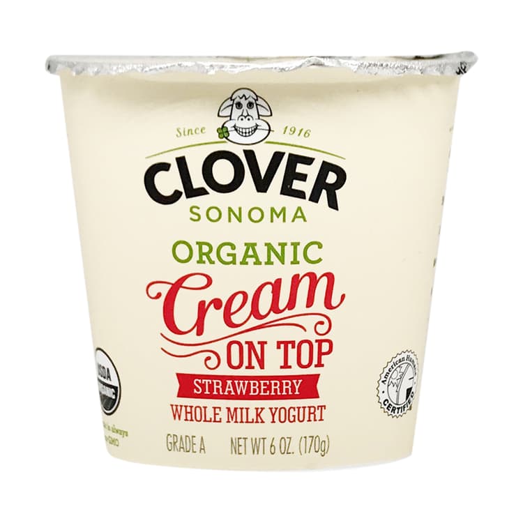 Clover Sonoma Organic Strawberry Cream On Top Yogurt