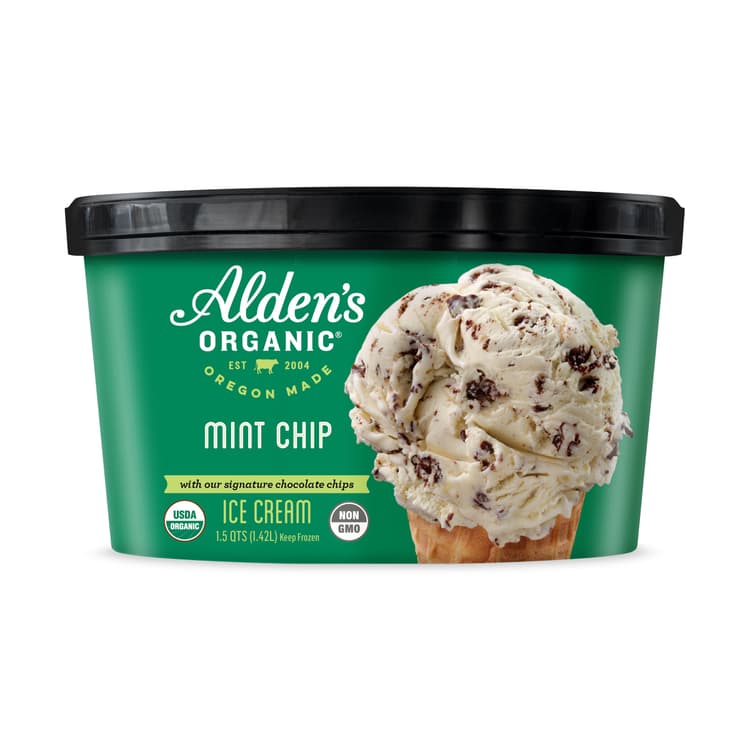 Alden'S Organic Ice Cream Organic Mint Chip Ice Cream