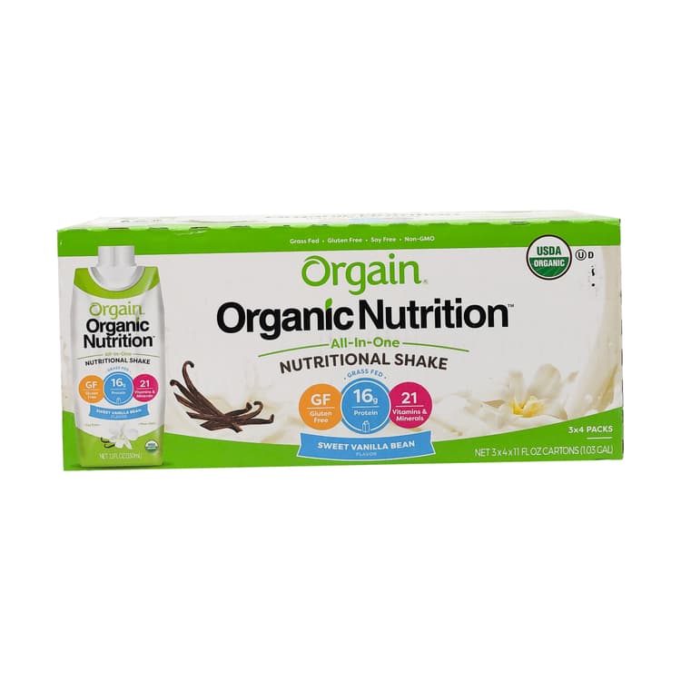 Orgain Sweet Vanilla Bean Complete Protein Shake, 1.03 Gallon
