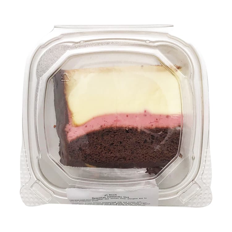 Jm Rosen Neapolitan Cheesecake Slice