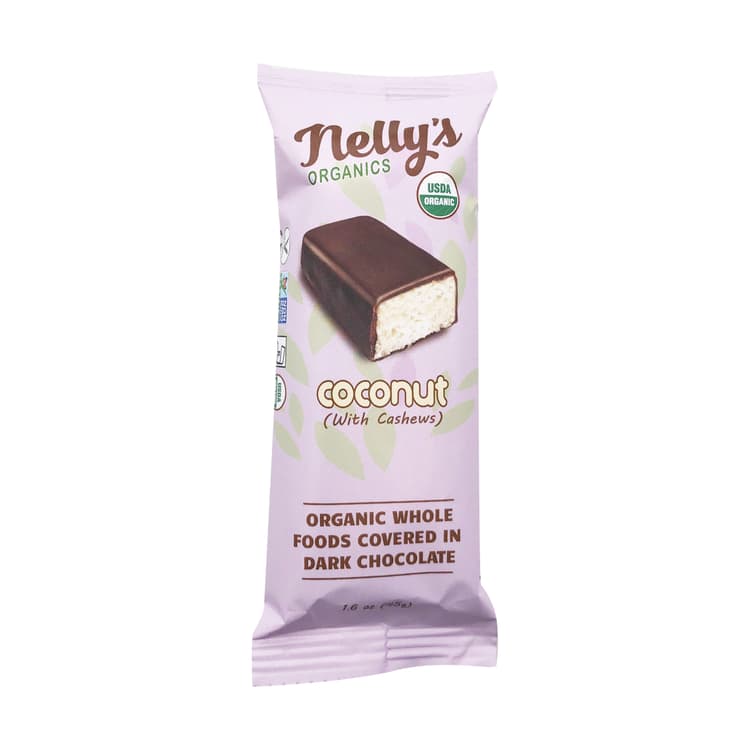 Nelly'S Organics Coconut With Cashews Bar