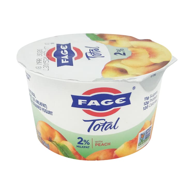 Total 2% Peach Greek Yogurt