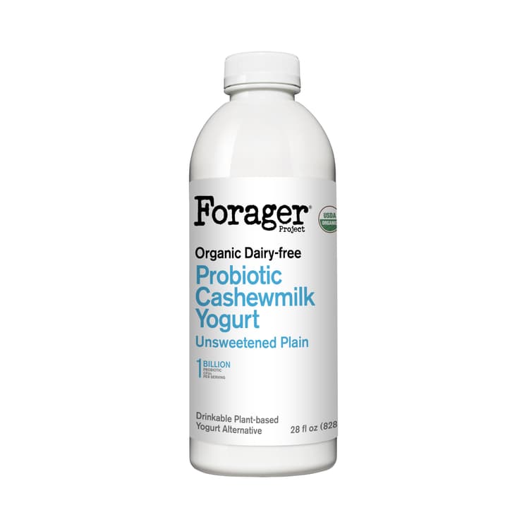 Organic Dairy-Free Unsweetened Plain Probiotic Drinkable Cashewmilk Yogurt