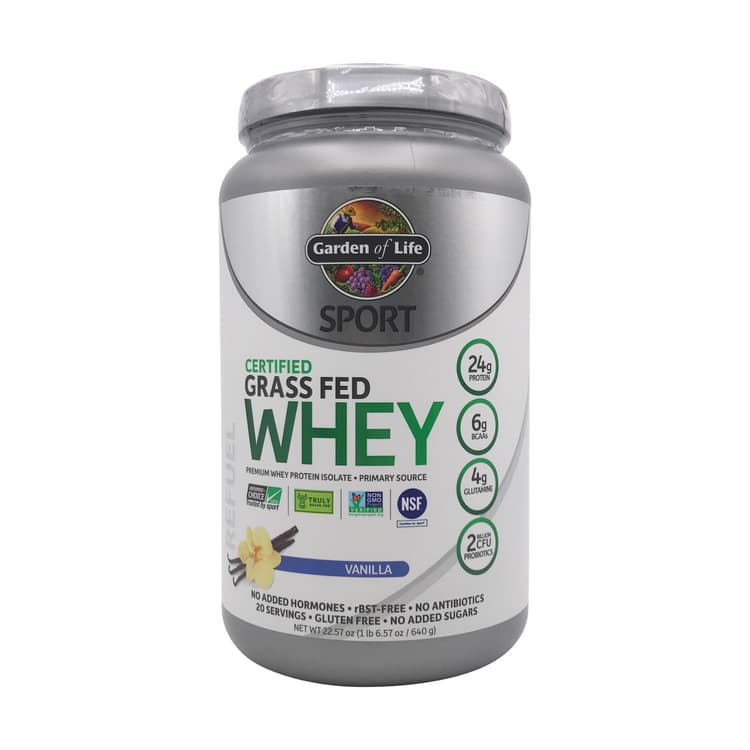 Grass Fed Vanilla Whey Sport Protein Powder
