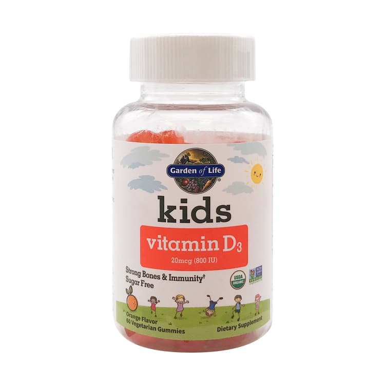 Organic Kids Vitamin D Gummy, 60 Vegetarian Gummies