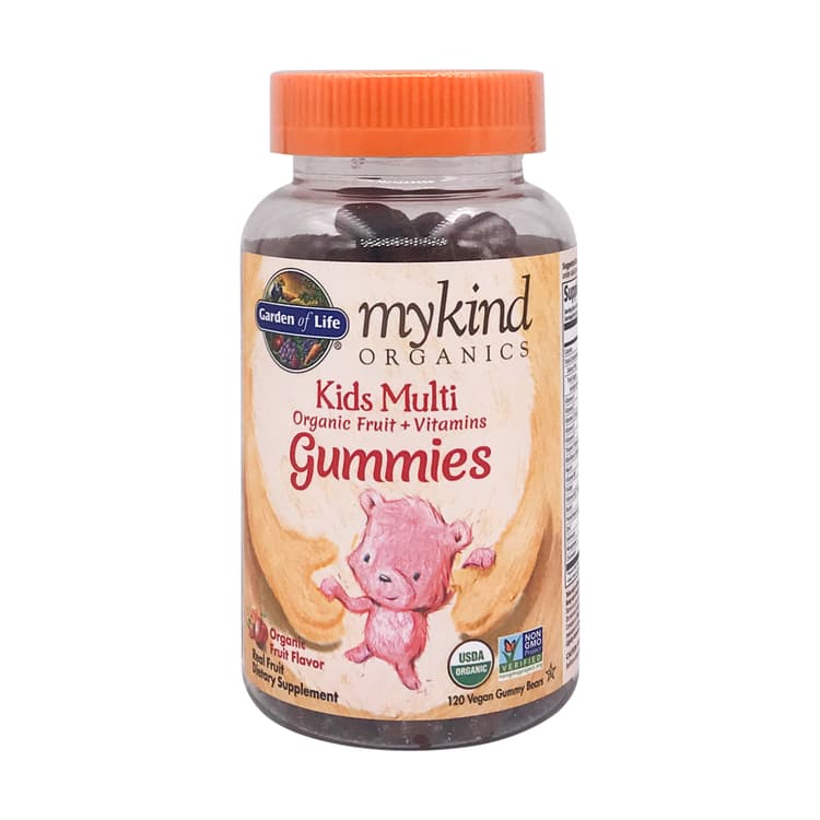 Organic Mykind Kids Multi Gummies Fruit, 120 Vegan Gummy Bears