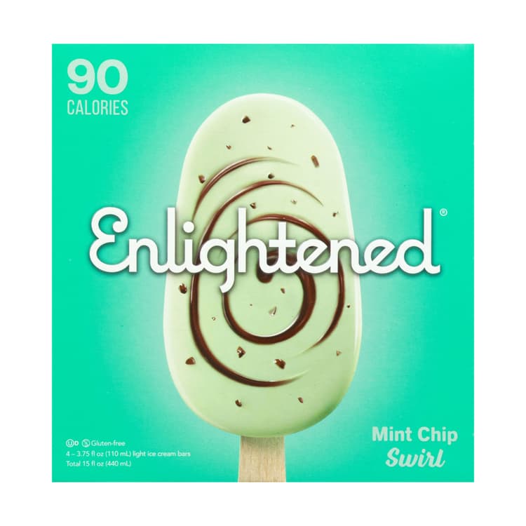 Mint Chip Swirl Ice Cream Bars