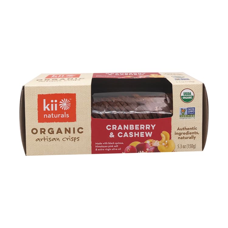Organic Cranberry Cashew And Quinoa Crackers