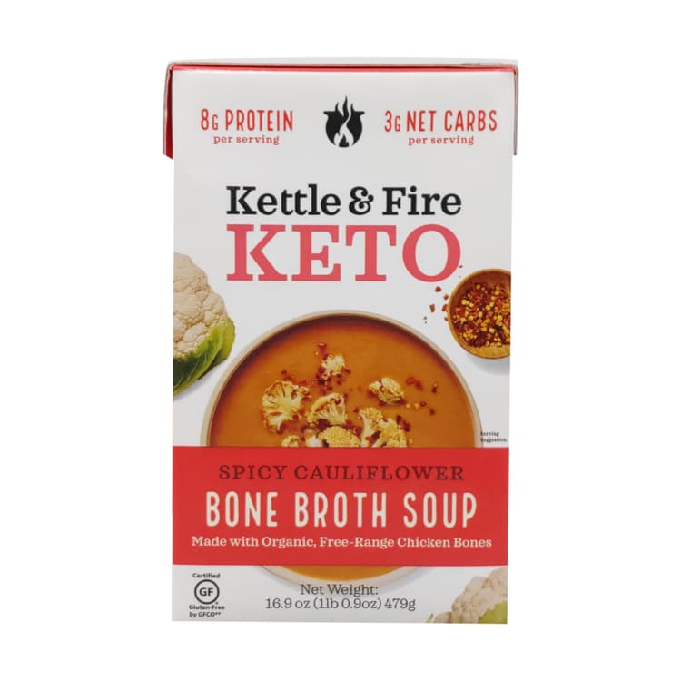 Spicy Cauliflower Bone Broth Soup