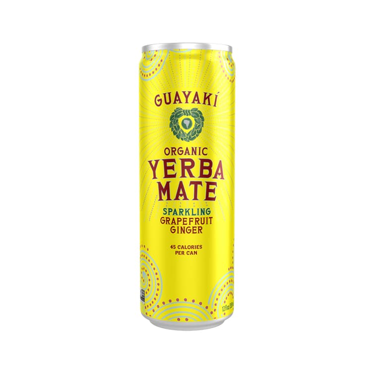 Organic Sparkling Grapefruit Ginger Yerba Mate
