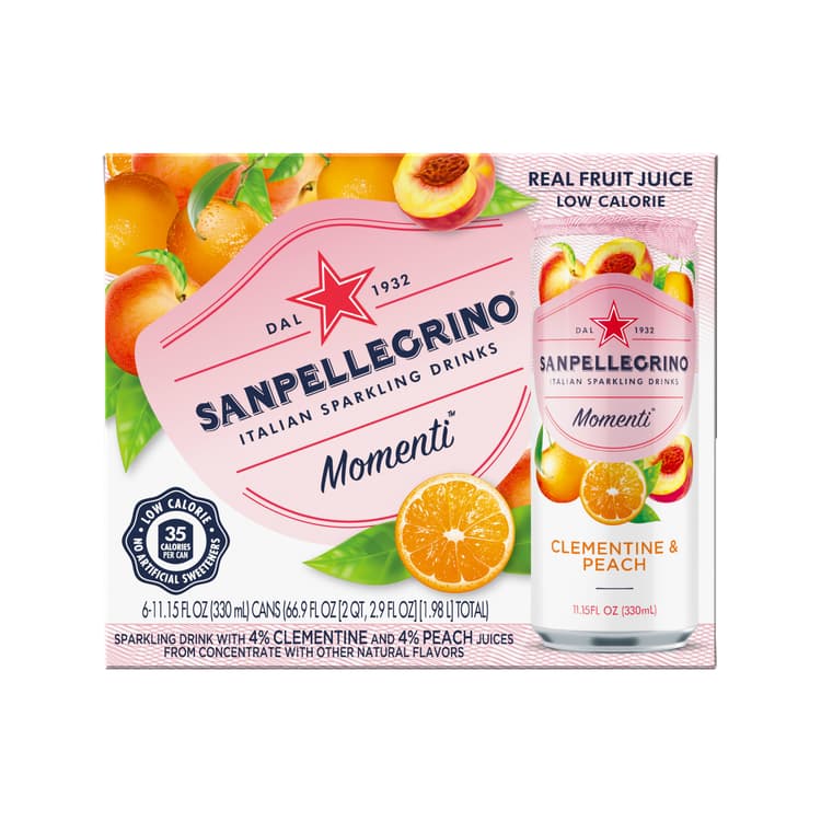 Sanpellegrino Sparkling Drinks Italian Clementine & Peach