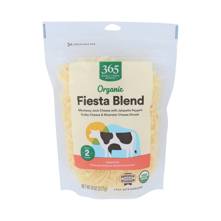 Organic Fiesta Blend Cheese Shreds