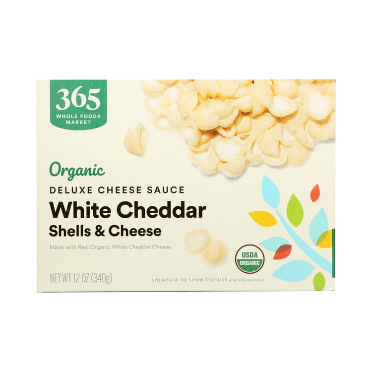 Organic Shells & White Cheddar Cheese