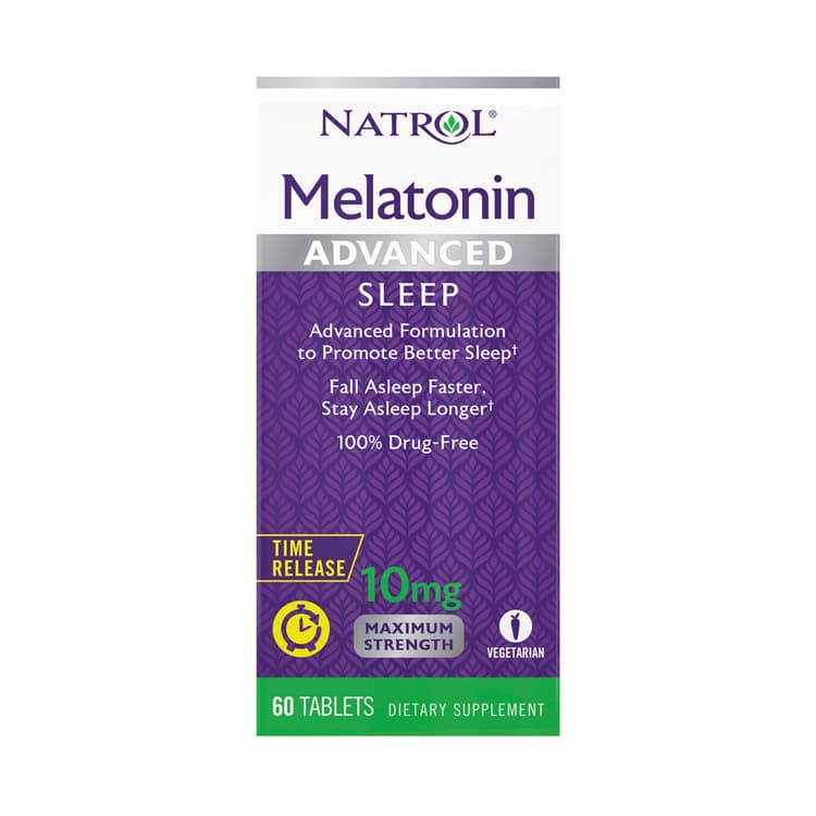 Natrol Sleep Support Advanced Melatonin Time Release Tablets With Vitamin B