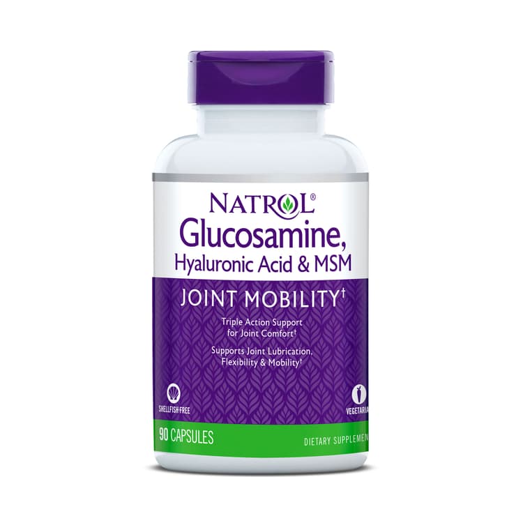 Natrol Glucosamine Hyaluronic Acid & Msm Joint Mobility, 90 Capsules