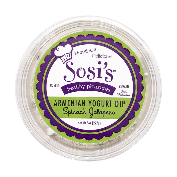 Sosis Yogurt Dip, Armenian, Spinach Jalapeno