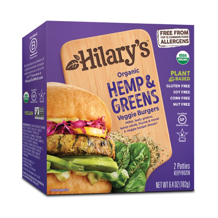 Organic Hemp And Greens Veggie Burger