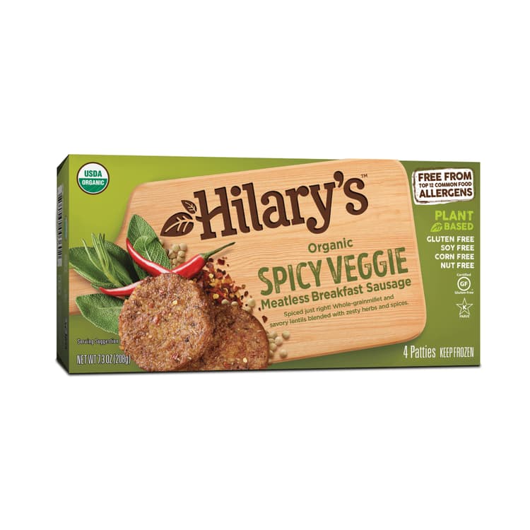 Organic Spicy Veggie Meatless Breakfast Sausage
