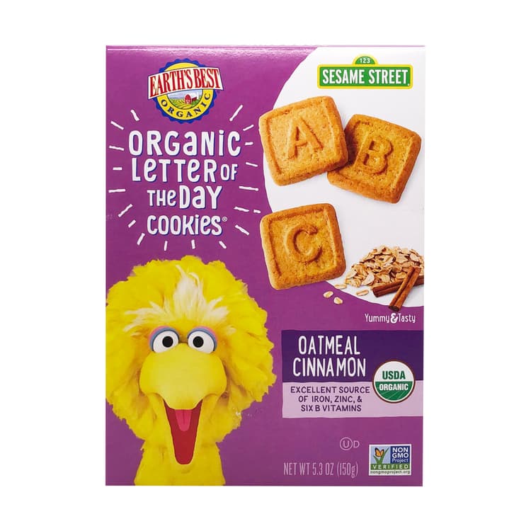 Organic Oatmeal Cinnamon "Letter Of The Day" Cookies