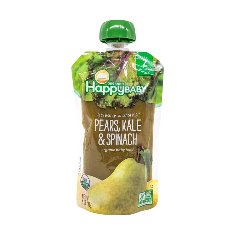 Happy Baby Stage 2: Clearly Crafted Pear, Kale & Spinach