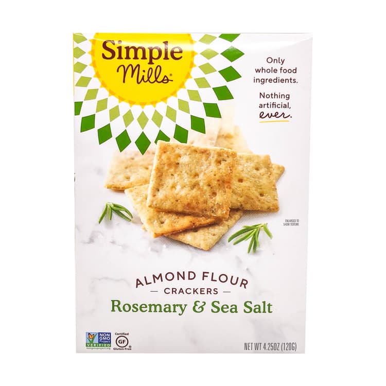 Rosemary & Sea Salt Almond Flour Crackers