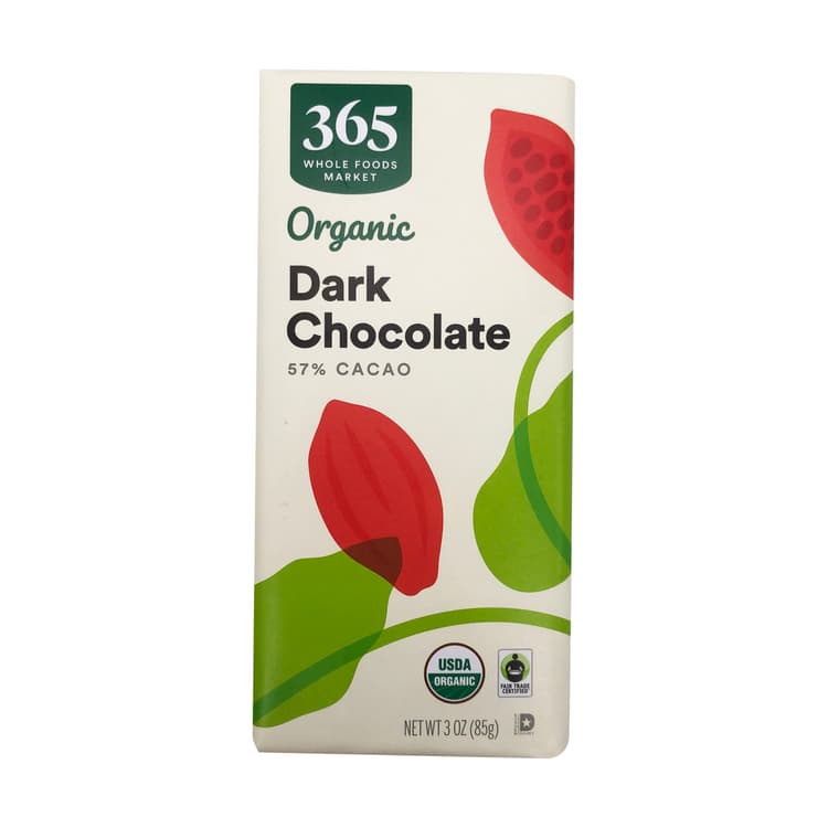 365 By Whole Foods Market Organic 57% Dark Chocolate Bar