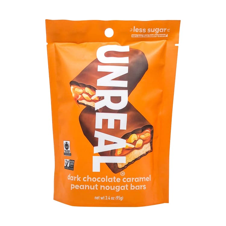 Dark Chocolate Caramel Peanut Nougat Bars