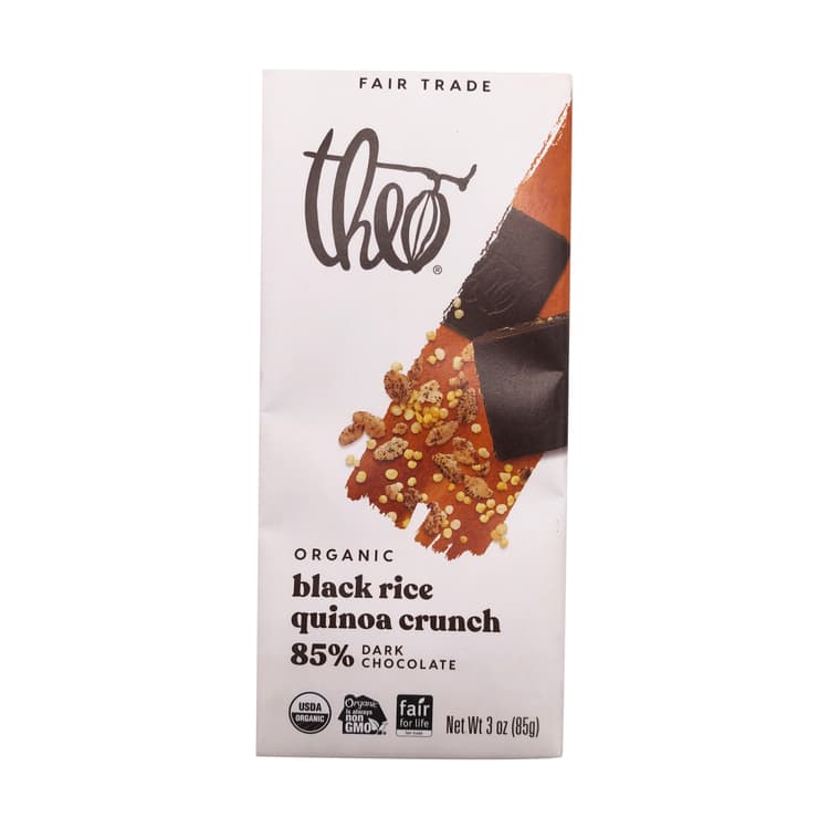 Organic Black Rice Quinoa Crunch 5% Dark Chocolate Bar