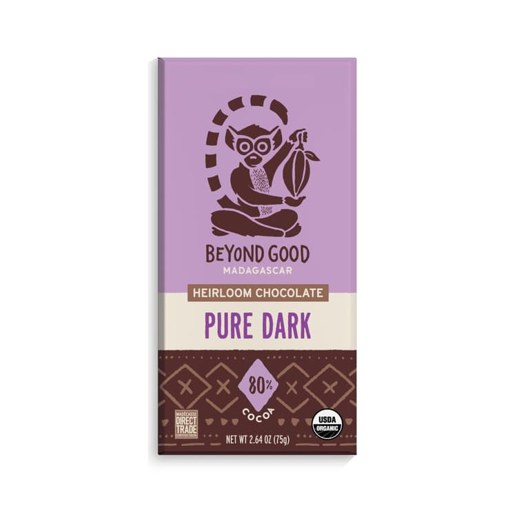 80% Cocoa Pure Dark Chocolate Bar